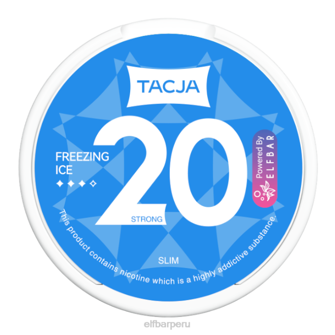 Bolsa de nicotina elfbar tacja - hielo congelado - 1 paquete - 12 mg/g 06XD228