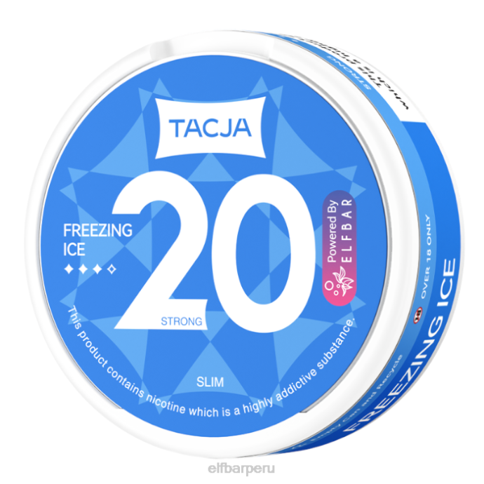 Bolsa de nicotina elfbar tacja - hielo congelado - 1 paquete - 18 mg/g 06XD229