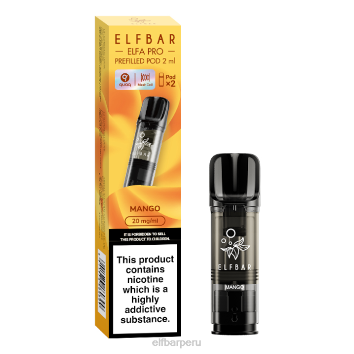 elfbar elfa pro cápsulas precargadas - 20 mg - paquete de 2 06XD87 mango