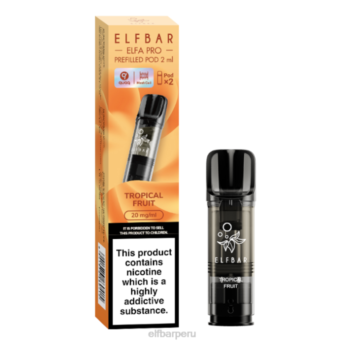 elfbar elfa pro cápsulas precargadas - 20 mg - paquete de 2 06XD88 fruta tropical