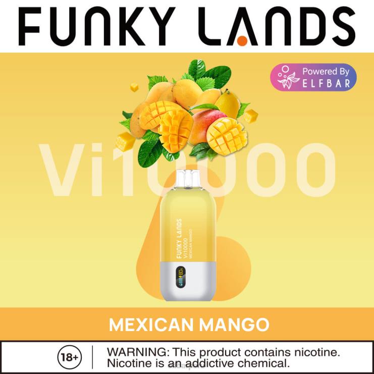 6DJVV166 ELFBAR Funky Lands desechables vape vi10000 bocanadas mango mexicano