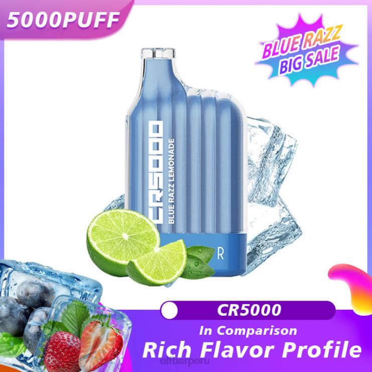 6DJVV19 ELFBAR El mejor sabor desechable vape cr5000 blue razz limonada azul razz